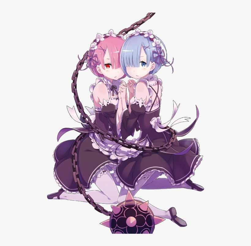 Photo - Re Zero Ram And Rem Render, transparent png