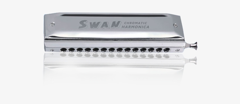 14 Hole 56tone Chromatic Harmonica - Harmonica, transparent png