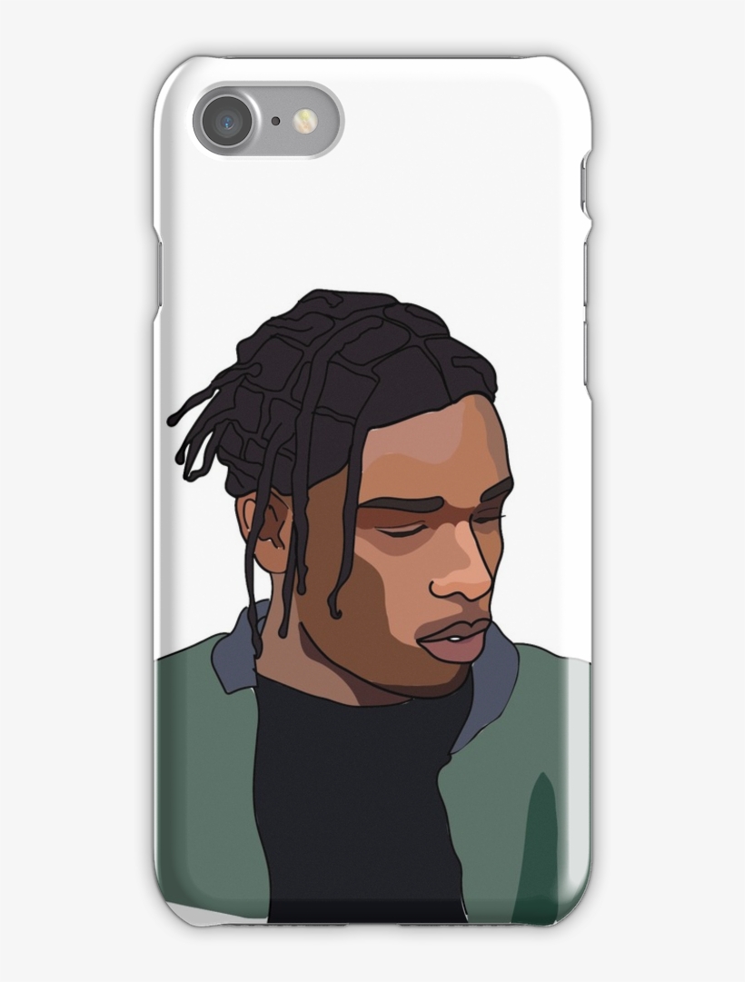 Asap Rocky Illustration Iphone 7 Snap Case - Drawing, transparent png