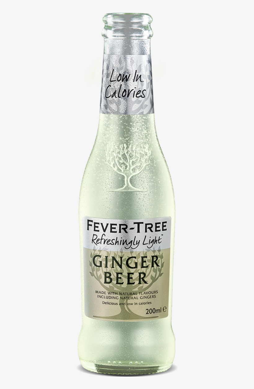 Ginger Beer Refreshingly Light Ginger Beer - Fever-tree Premium Indian Tonic Water - 24 X 200ml, transparent png