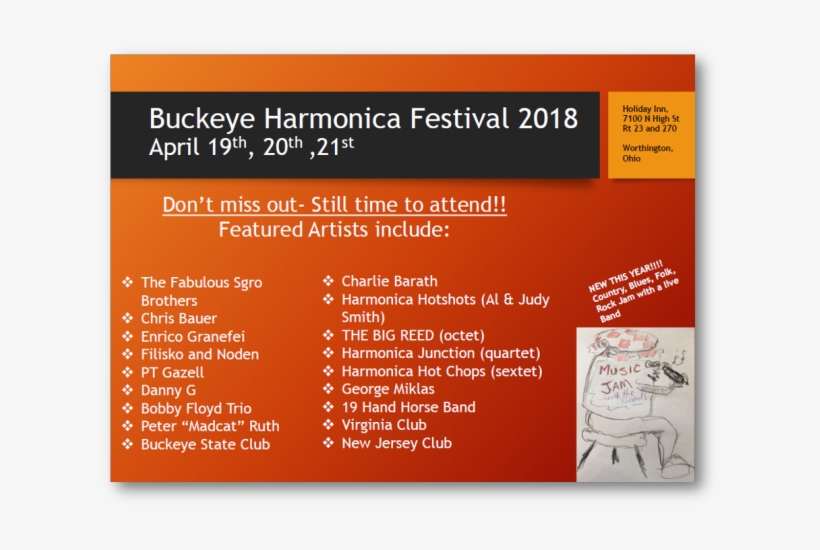 Buckeye Harmonica Festival - Buckeye State Harmonica Club, transparent png
