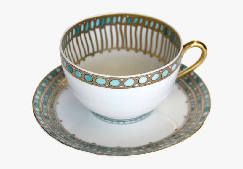 00 Syracuse Turquoise Tea Cup & Saucer - Haviland C Parlon Syracuse Turquoise Tea Cup, transparent png