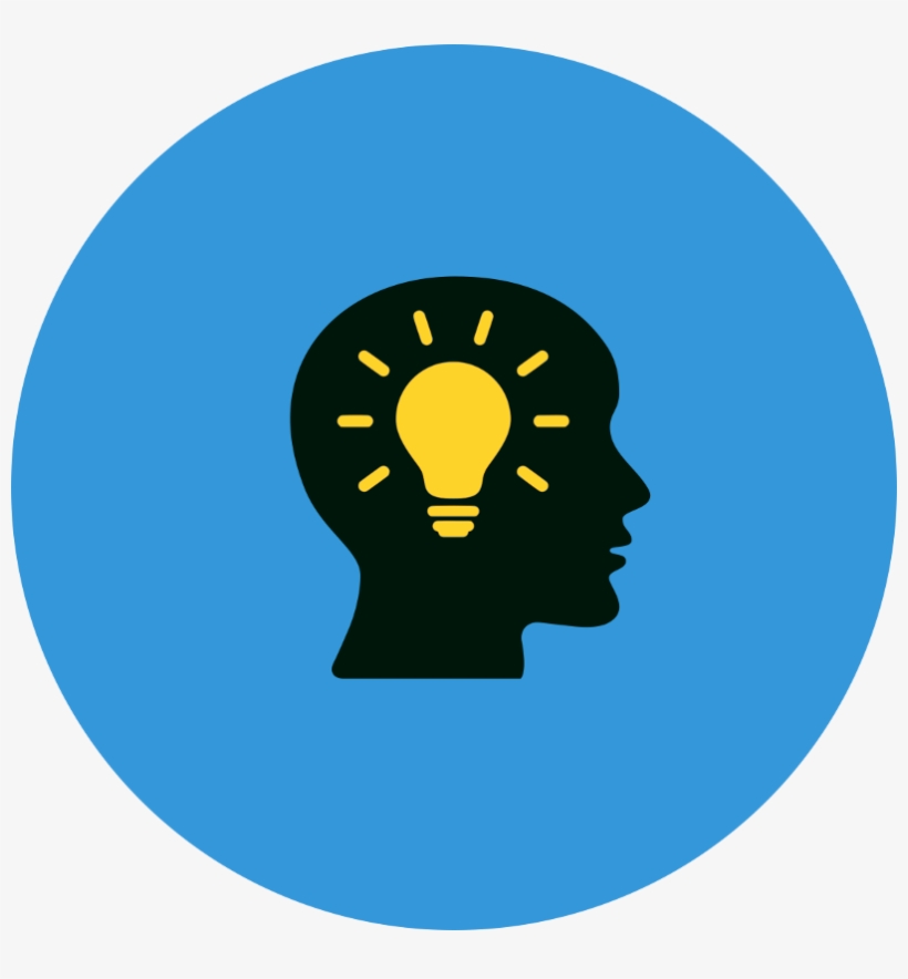 100 Million Books - Head With Lightbulb Icon - 804x804 PNG Download - PNGkit