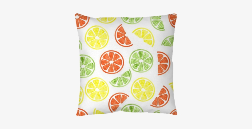 Watercolor Citrus Seamless Pattern - Citrus, transparent png