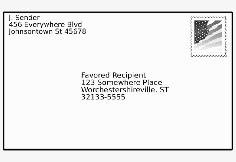 Mb Image/png - Address On Envelope, transparent png