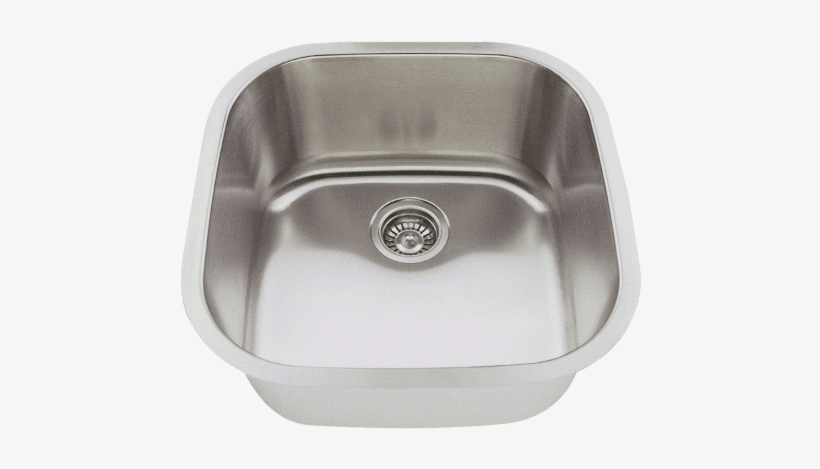 Stainless Steel Sink, 20" Single Bowl, Undermount Kitchen - Polaris Sinks P0202-16 Stainless Steel Bar Sink By, transparent png