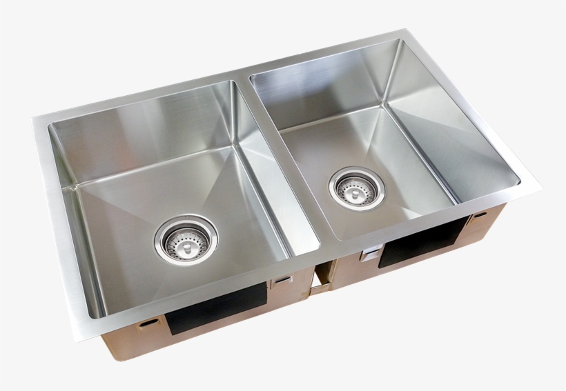 Everhard Squareline Plus Double Bowl Kitchen Sink - Touchscreen, transparent png