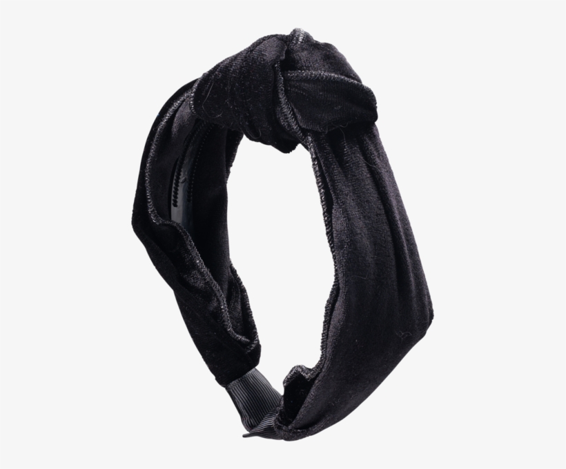 Velvet Knot With Metallic Edging Headband - Knot, transparent png