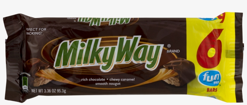 Milky Way Milk Chocolate Fun Size Candy Bars Bag, 20.73, transparent png