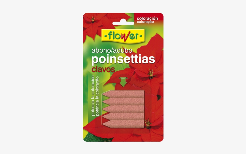 Abono Clavos Poinsettias - Flower Poinsettias Nails Blister Fertilizer 5u 10839, transparent png