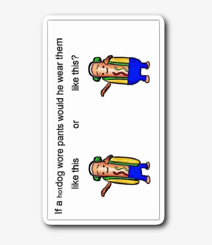 Hot Dog Pants Products Png Hot Dog Pants - Cartoon, transparent png