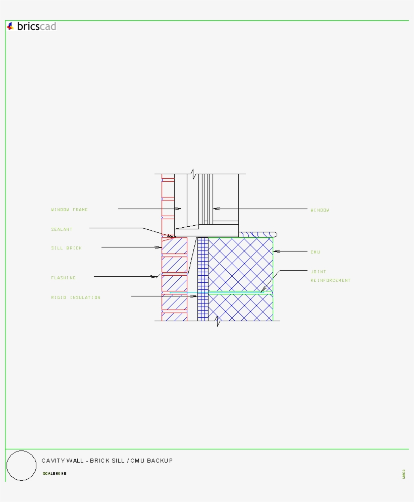 Brick Sill / Cmu Backing - Diagram, transparent png