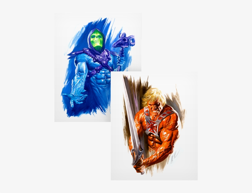 He-man And Skeletor Art Print - He Man Alex Ross, transparent png