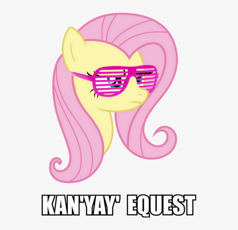 Fluttershy, Image Macro, Kanye West, Rapper, Safe, - Street Team Killms, transparent png
