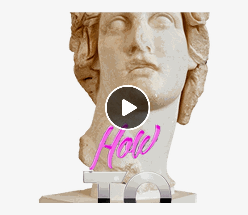 Vaporwave Statue Png, transparent png