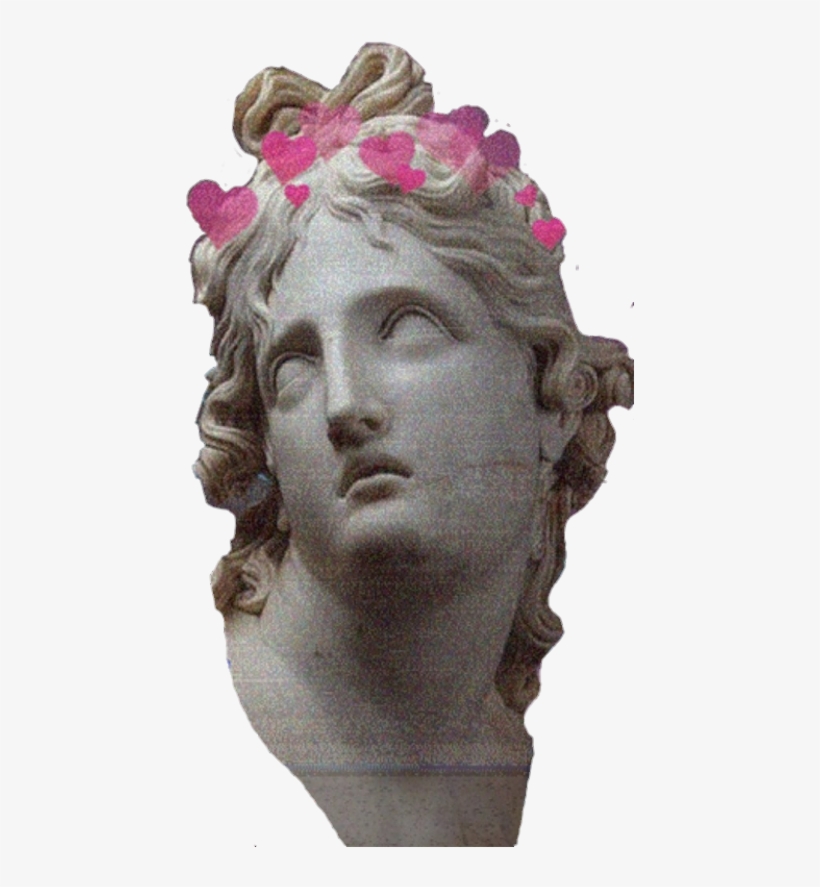 Sculpture Vaporwave Aesthetic Tumblr Png Transperent Pink Aesthetic Statue 983x983 PNG