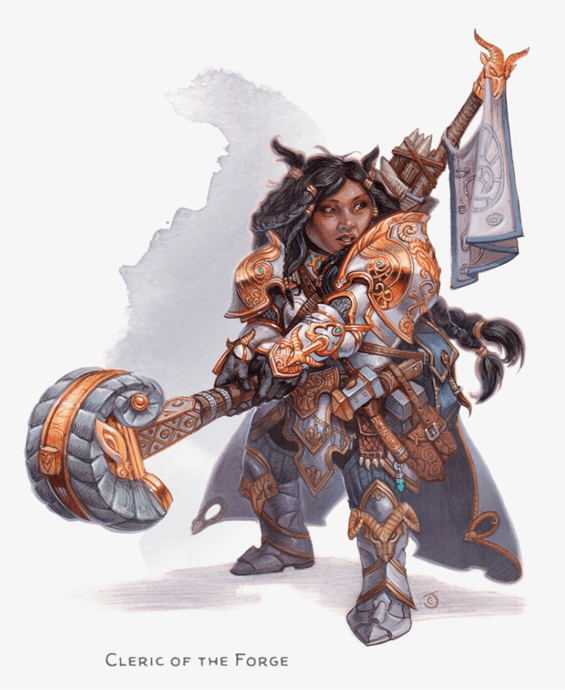Illustration From Xanathar's - Dnd 5e Forge Cleric, transparent png