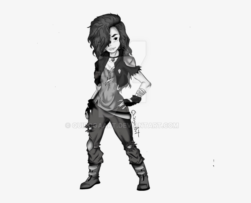 Picture Freeuse Download Commission Punk By Quirogaart - Drawing, transparent png