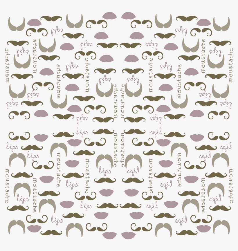 Mustache And Lips, transparent png