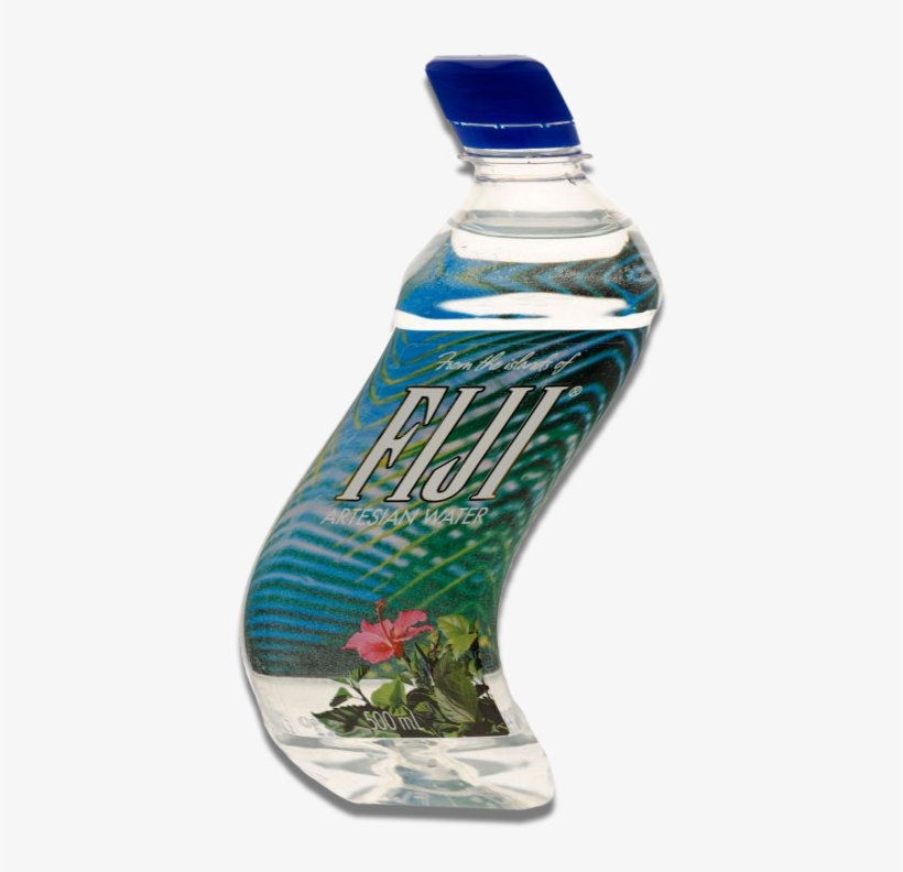 Fiji Water Vaporwave Drawing - Vaporwave Fiji Water Bottle, transparent png