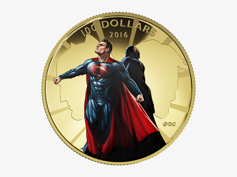 14-karat Gold Coin Batman V Superman - Batman Vs Superman Silver Coin, transparent png