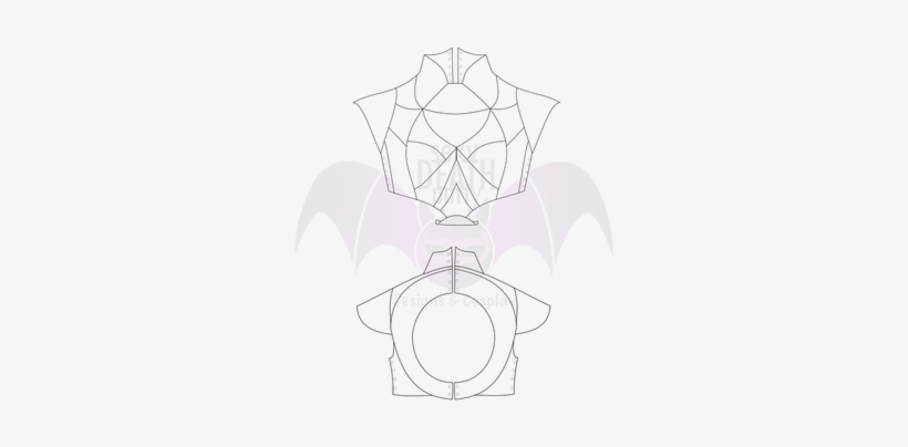 Daenerys Breastplate Qarth Pattern - Sketch, transparent png