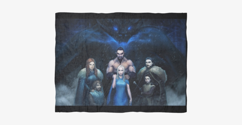 Game Of Thrones Ice Dragon Fan Favs Ultra Soft Fleece - Game Of Thrones Soft Fleece Throw Blanket 46" X 60", transparent png