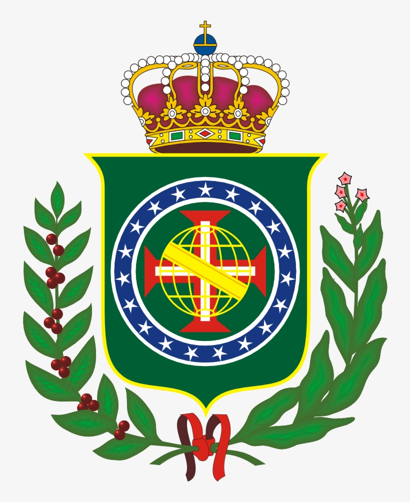 Coa Regent Prince Of Brazil Peace Symbol Flag Scallywag - Empire Of Brazil Coat Of Arms, transparent png