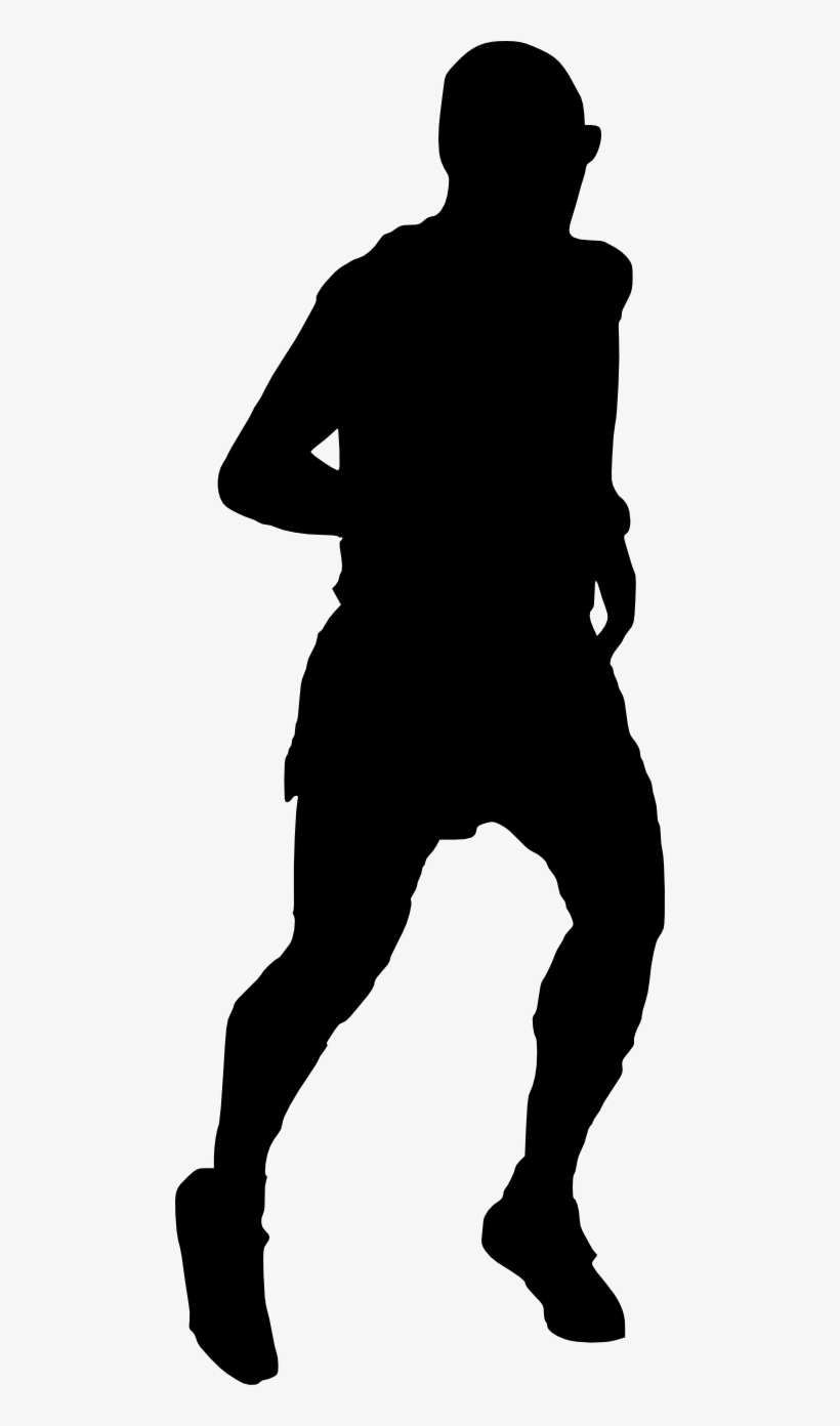 20 Man Running Silhouette - Portable Network Graphics, transparent png