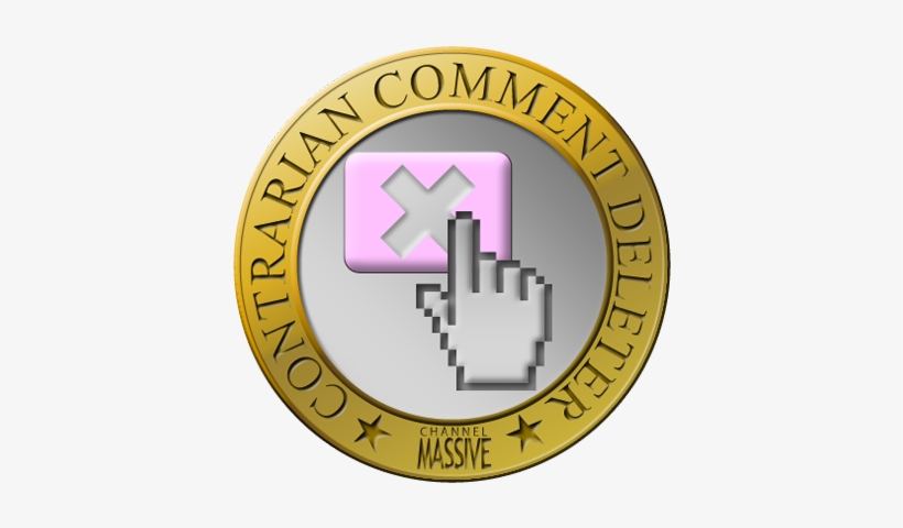 Contrarian Comment Deleter Badge - Hand Cursor, transparent png