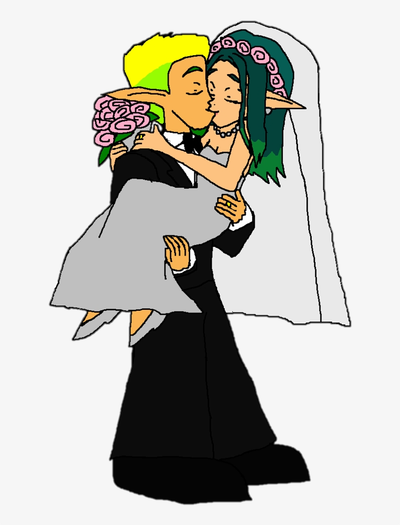 Jak And Daxter Images Jak And Keira Hagai Wedding Kiss - Wallpaper, transparent png