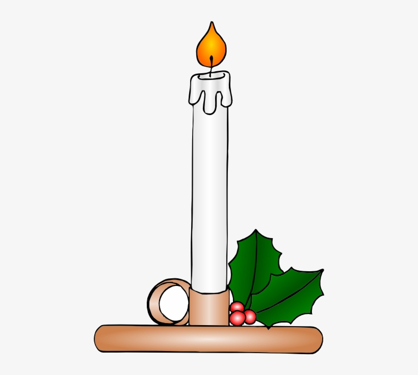 Christmas Candle Clipart Png, transparent png