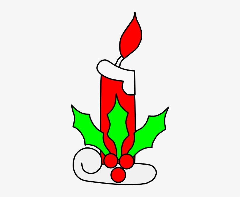 Christmas Candle Clip Art, transparent png