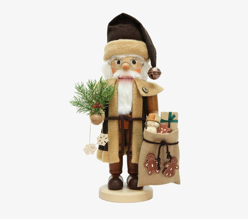 Christian Ulbricht Nutcracker - Santa With Bag - Natural, transparent png