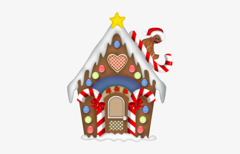 Christmas Gingerbread Cliparts - Gingerbread House Clipart Png, transparent png