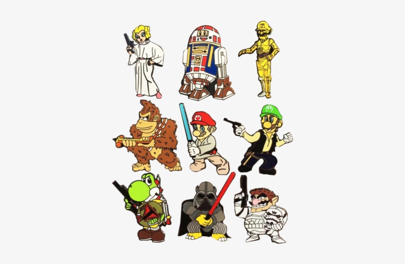 Super Star Wars Bros **full Set** Hat Pins - Darth Bowser Hat Pin, transparent png