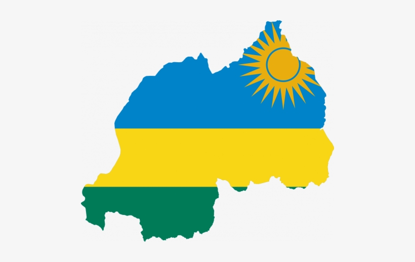 President Robinson Visits Rwanda - Rwanda Flag Map, transparent png