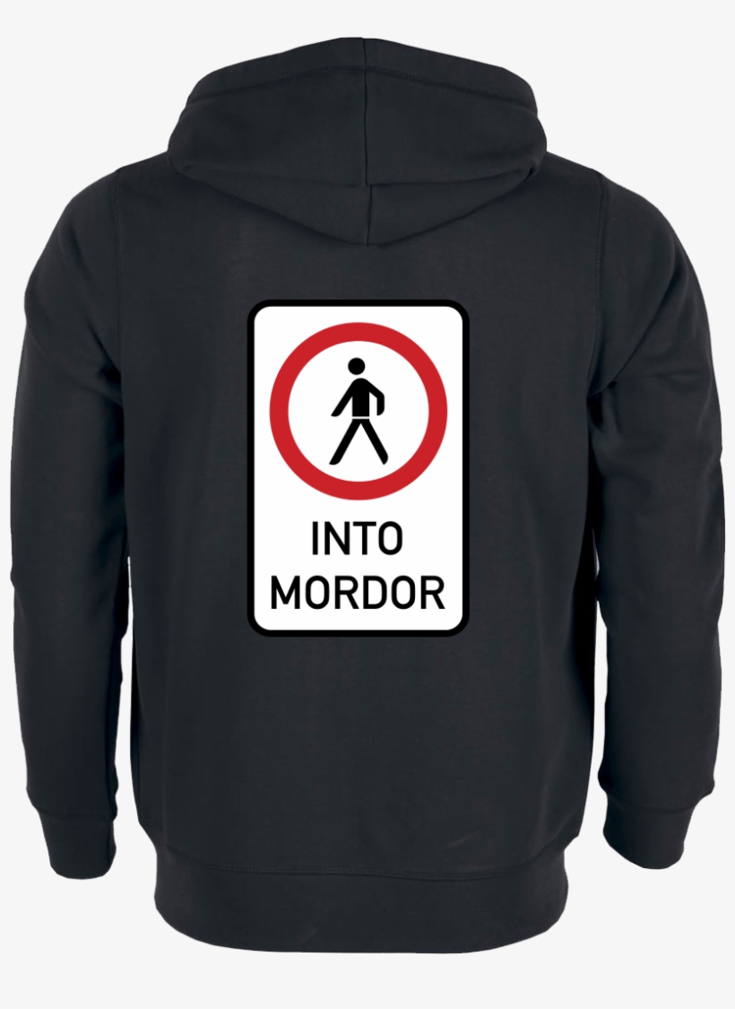 Do Not Walk Into Mordor Sweatshirt Stanley Hoodiejacket - Dark Grey Hoodie Back, transparent png
