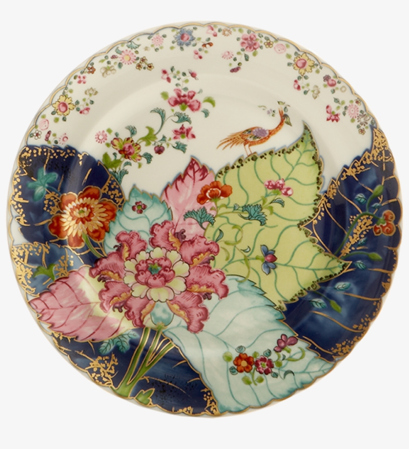 Mottahedeh Tobacco Leaf Dessert Plate, transparent png
