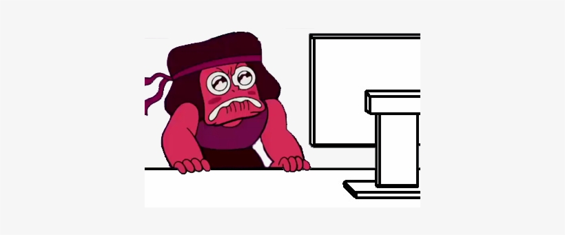 Pink Cartoon Human Behavior Clip Art Fictional Character - Ruby Steven Universe Meme, transparent png