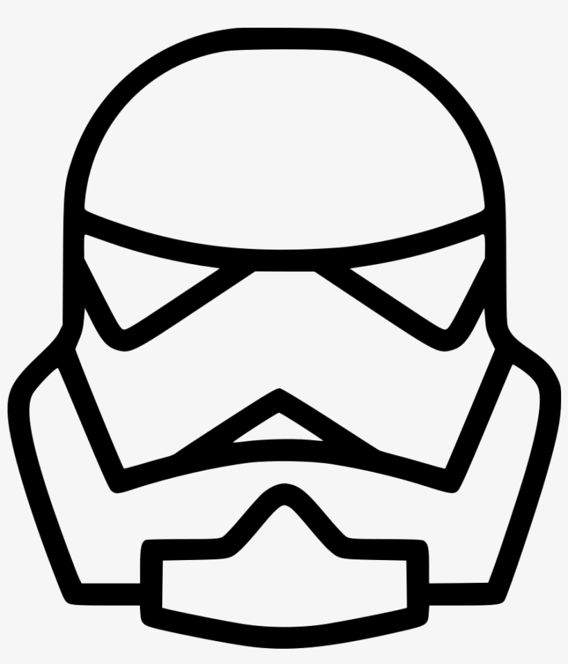 Storm Trooper Humanoid Starwars B W One Piece Logo 875x980 Png Download Pngkit