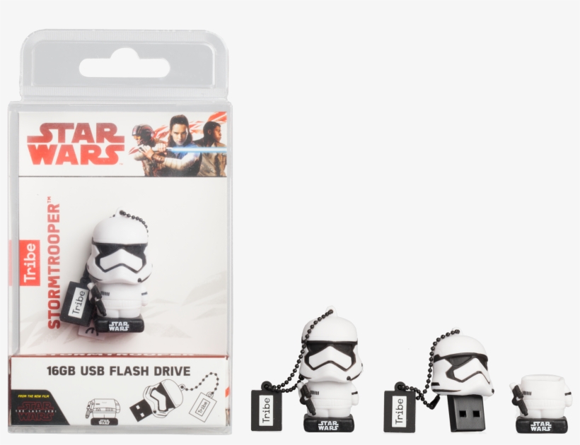 16gb Star Wars Tlj Storm Trooper Usb Flash Drive - Star Wars The Clone Wars, transparent png