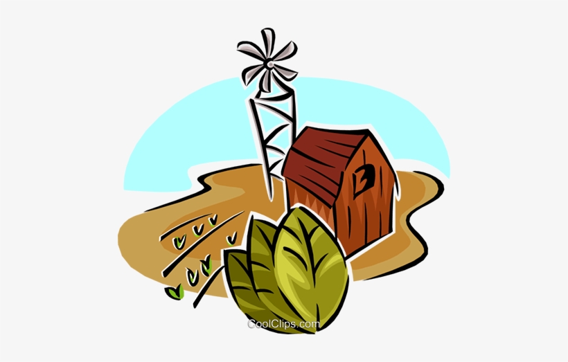 Tobacco Farm Royalty Free Vector Clip Art Illustration - Agriculture Clipart, transparent png