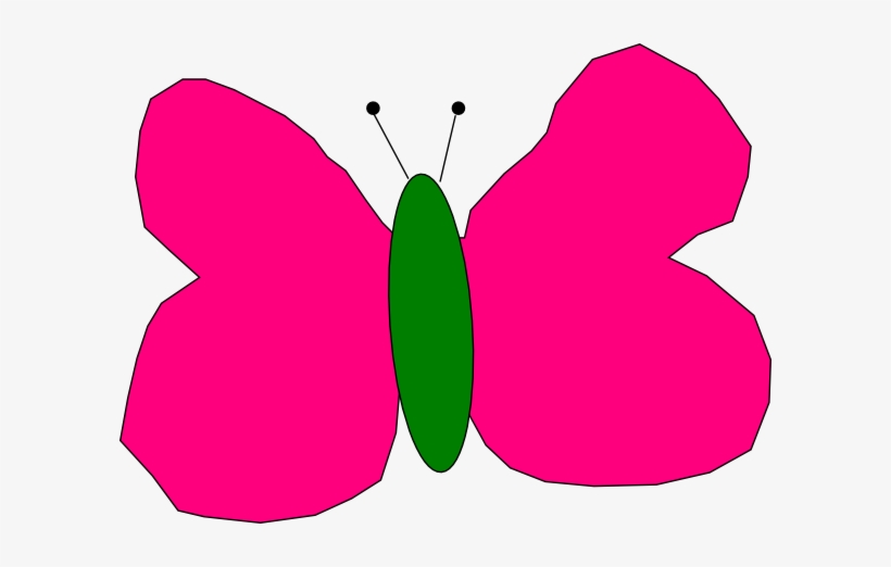 How To Set Use Hot Pink And Green Butterfly Clipart, transparent png