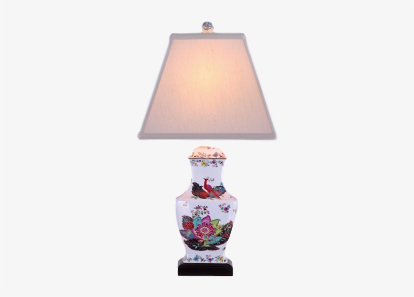 Tobacco Leaf Lamp - East Peacock Garden Porcelain Vase Table Lamp - Style, transparent png