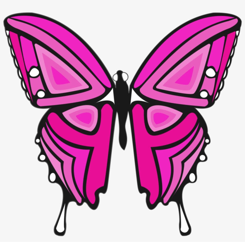 Pink Purple Butterfly Sticker Pictures Png Pink Purple - Butterfly Sticker Png, transparent png