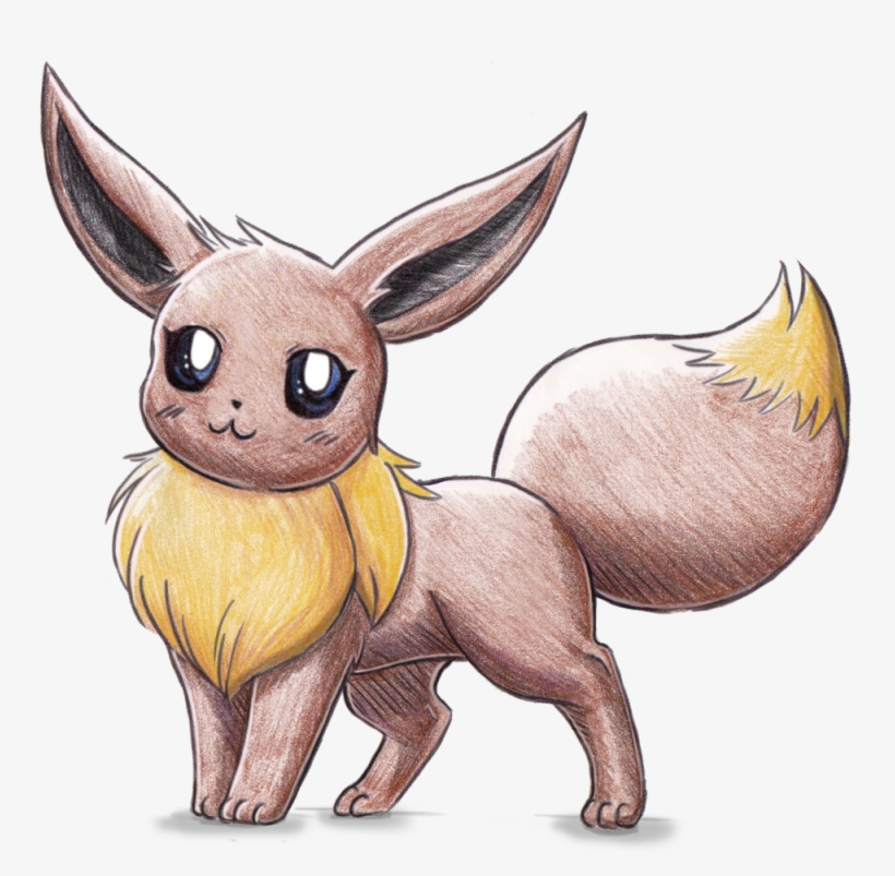 Eevee X By Austriausagi Png Library Download - Cute Eevee Drawings, transparent png