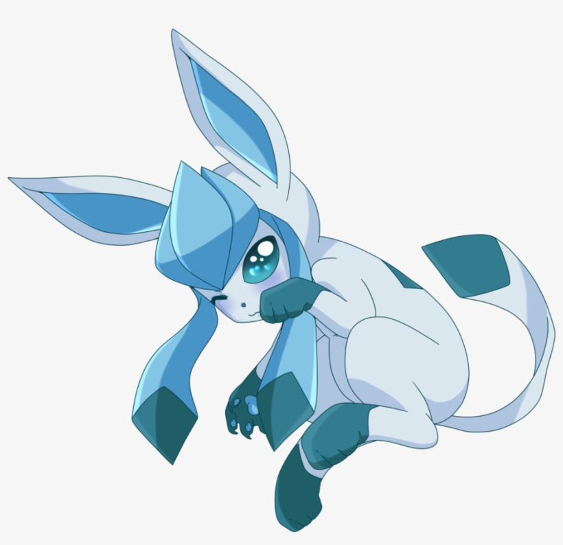 Clip Art Free Pokedraw Style By Linamomoko On Deviantart - Cute Drawings Of Glaceon, transparent png