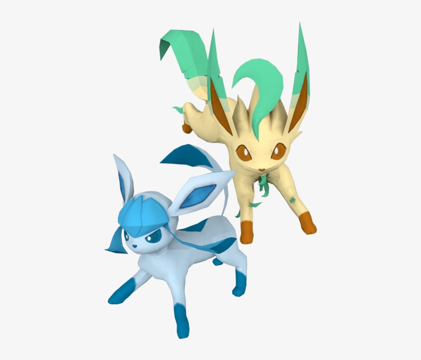 Download Zip Archive - Leafeon And Glaceon Figures, transparent png
