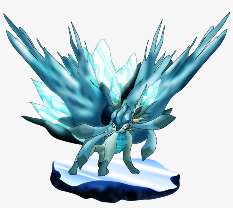 Pokemon Mega Glaceon Dragon Is A Fictional Character - Glaceon Dragon, transparent png